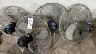 (4) 24” 3- BLADE FANS W/O BRACKETS