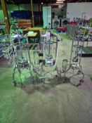 (3) MILLIPORE STAINLESS STEEL AND GLASS CHROMATOGRAPHY COLUMNS