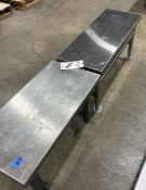 (2) STAINLESS STEEL BENCHES