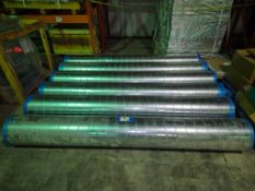 LARGE ASSORTMENT OF COMMERCIAL GALVANIZED HVAC DUCTWORK INCLUDING (6) 16