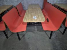 (2) RETRO RESTAURANT BOOTH AND TABLE SETS