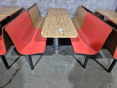 (2) RETRO RESTAURANT BOOTH AND TABLE SETS