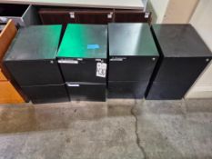 (4) PEDESTAL FILING CABINETS