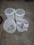 POLYPROPYLENE PERFORATED STRAINER FILTER BASKETS - 4-PIECE