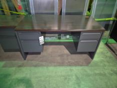 EXECUTIVE DOUBLE-PEDESTAL OFFICE DESK