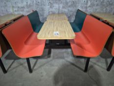 (2) RETRO RESTAURANT BOOTH AND TABLE SETS