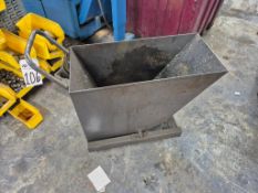 STEEL WHEELED CHIP HOPPER - 41" X 16" TOP OPENING