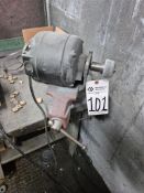 GE MOTOR BENCHTOP BUFFER W/ OLYMPIA 4" TABLETOP VISE