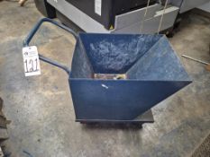 HEAVY-DUTY STEEL SELF-DUMPING HOPPER - APPROX. 1 CUBIC YARD CAPACITY