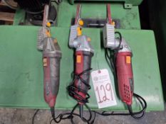 (3) CHICAGO ELECTRIC 62217 1/2" BANDFILE BELT SANDER - 120V, 5.3A, 2300 FPM