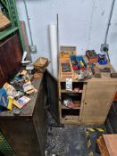 (2) CABINETS FILLED WITH ASSORTED TOOLS, TOOLING, COLLETS, AND CHUCK JAWS