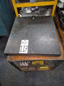 1991 NOVALITH 600X550X60MM GRANITE SURFACE PLATE WITH STAND - 23.62" X 21.65"