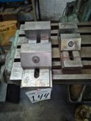(2) MODULAR MILLING MACHINE CLAMPING FIXTURE RAILS - HEAVY-DUTY STEEL