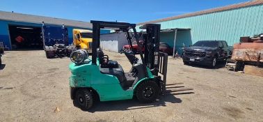 2013 MITSUBISHI FG25N 5,000 LB PNEUMATIC TIRE LP/GAS FORKLIFT