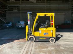 2020 HYSTER E70XN ELECTRIC CUSHION TIRE FORKLIFT - 7,000 LB CAPACITY, AC DRIVE, SIT-DOWN RIDE