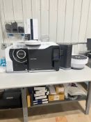 SHIMADZU GCMS WITH AOC-30I HEADSPACE SAMPLER, PUMP, COMPUTER, AND TESTING SUPPLIES