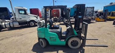 2013 MITSUBISHI FG25N 5,000 LB PNEUMATIC TIRE LP/GAS FORKLIFT – WAREHOUSE & YARD LIFT TRUCK #1