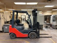 2007 TOYOTA 8FGU15 2,500 LB. LP FORKLIFT