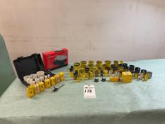 ASSORTED HOLE SAW SET & LOOSE HOLE SAWS