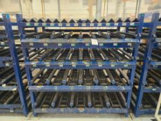 STEEL ROLLER & ANGLE SLOT, MATERIAL STORAGE RACK