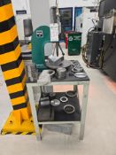 MYM DE SAN LUIS MANUAL ARBOR PRESS STATION WITH STAND & PRESSING DIES