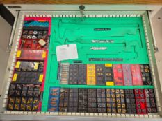 CONTENTS OF (1) TOOL BOX DRAWER - CARBIDE INSERTS