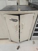 STEEL WORKSTATION CABINET WITH RUBBER MAT TOP