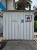 40HP INGERSOLL RAND RS30I COMPRESSOR PACKAGE - DRYER, AUX TANK, COMPRESSOR & PRE-FAB BUILDING