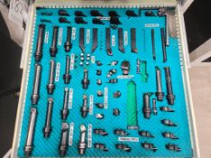 CONTENTS OF (1) TOOL BOX DRAWER - SANDVIK BORING BARS & COROTURN SL CUTTING HEADS