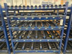 STEEL ROLLER & ANGLE SLOT, MATERIAL STORAGE RACK