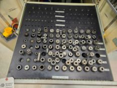 CONTENTS OF (1) TOOL BOX DRAWER - LARGE NUMBER OF ER COLLETS
