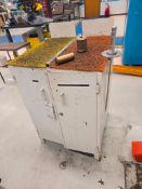 TOOL CABINET WITH CONTENTS - VDI LIVE & STATIC TOOL HOLDERS, TOOLING, COLLETS