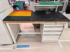 LISTA 4-DRAWER TOOL CABINET & WORKBENCH WITH CONTENTS - COLLETS & TOOLING
