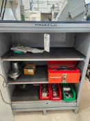 METAL STORAGE CABINET WITH CONTENTS - 8