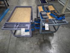 (2) HEAVY-DUTY POLY ROLLING UTILITY CARTS *CONTENTS NOT INCLUDED