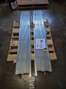 (2) HEAVY-DUTY PORTABLE EXPANDABLE METAL SECURITY GATE W/ CASTERS