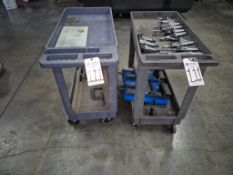 (2) HEAVY-DUTY POLY ROLLING UTILITY CARTS *CONTENTS NOT INCLUDED