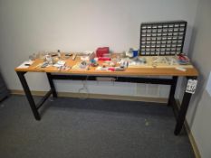 (1) ASSEMBLED & (2) DISASSEMBLED HEAVY-DUTY INDUSTRIAL METAL WORKTABLE W/ LOWER SHELF
