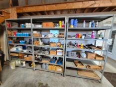 INDUSTRIAL METAL SHELVING UNITS (QTY 3) - 49