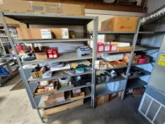HEAVY-DUTY INDUSTRIAL METAL SHELVING *CONTENTS NOT INCLUDED
