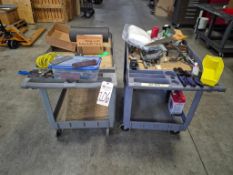(2) HEAVY-DUTY POLY ROLLING UTILITY CARTS *CONTENTS NOT INCLUDED