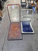 (2) INDUSTRIAL HEAVY-DUTY PLATFORM PUSH CARTS