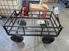 GROUNDWORK 1400 LB CAPACITY HEAVY-DUTY STEEL MESH UTILITY CART