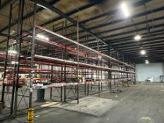 HEAVY DUTY INDUSTRIAL PALLET RACKING SYSTEM - CONTENTS NOT INCLUDED