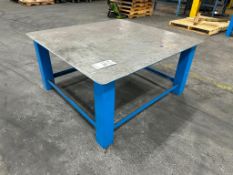 HEAVY DUTY STEEL WORK TABLE