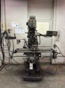 1986 SUPERMAX YCM-1 1/2 VS VERTICAL MILLING MACHINE W/ MITUTOYO DRO & SERVO POWER FEED