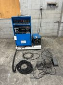 MILLER SYNCROWAVE 351 AC/DC TIG / STICK WELDER W/ FOOT CONTROLS & COOLER