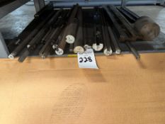 ASSORTED WILSON TOOL PRESS BRAKE FLATTENING PUNCHES & ROUND BAR TOOLING