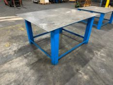 HEAVY DUTY STEEL WORK TABLE