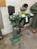 BURR KING MODEL 1200 PEDESTAL DEBURRING / BUFFING MACHINE